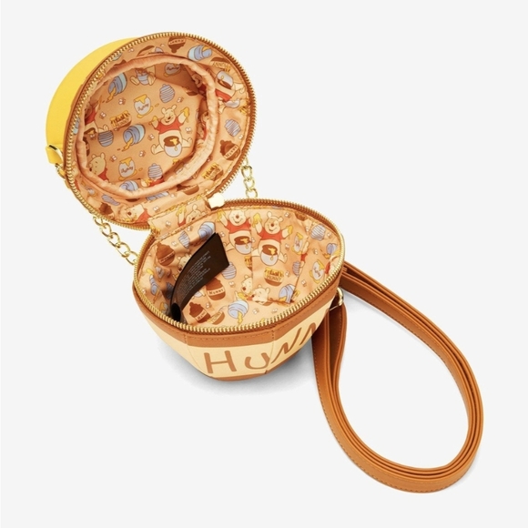 Loungefly Disney Winnie the Pooh Hunny Pot Figural Crossbody Bag - Picture 3 of 3